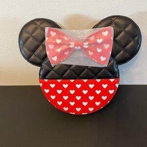 Mickey Minnie reversible valentine crossbody
